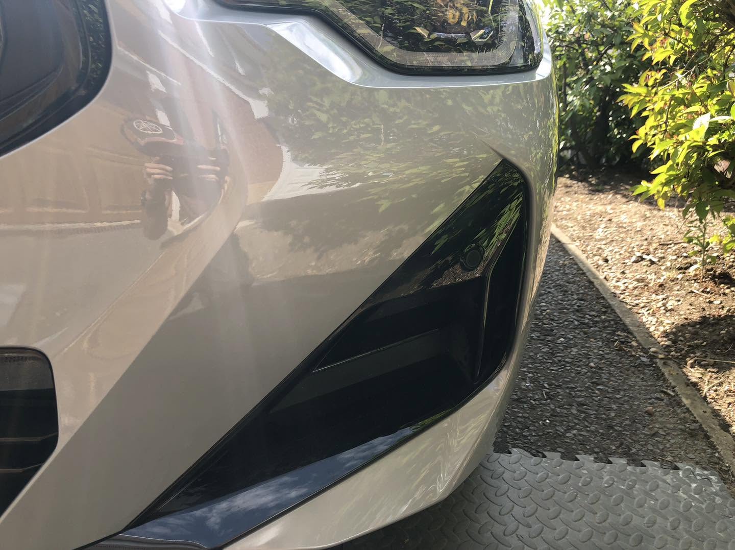 BMW bumper repair after repair
