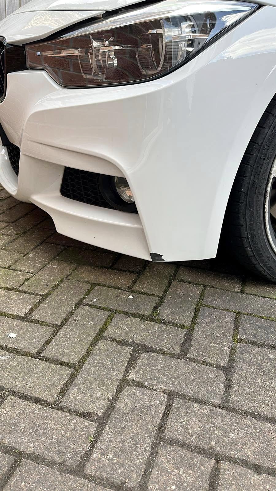BMW paint repair before repair