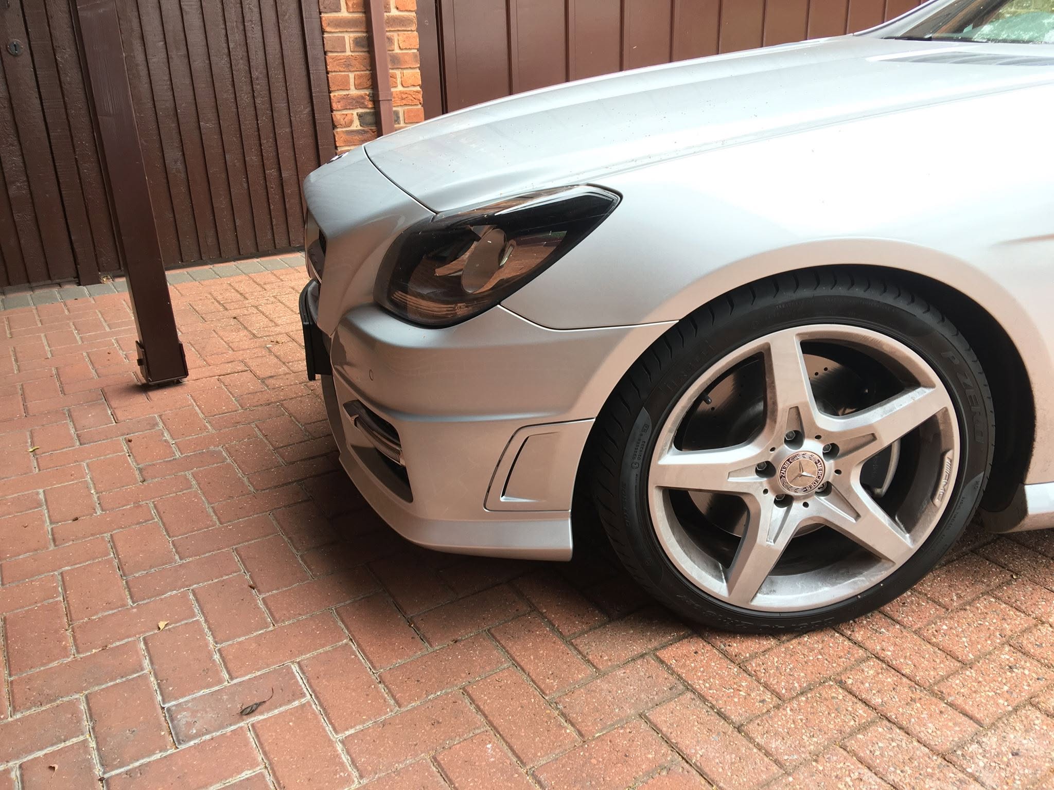 Mercedes paint repair after repair